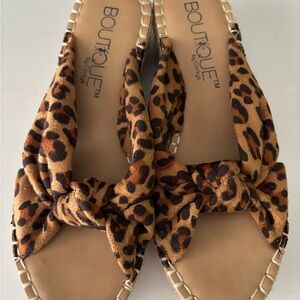 Corkys Boutique Leopard Print Sandals